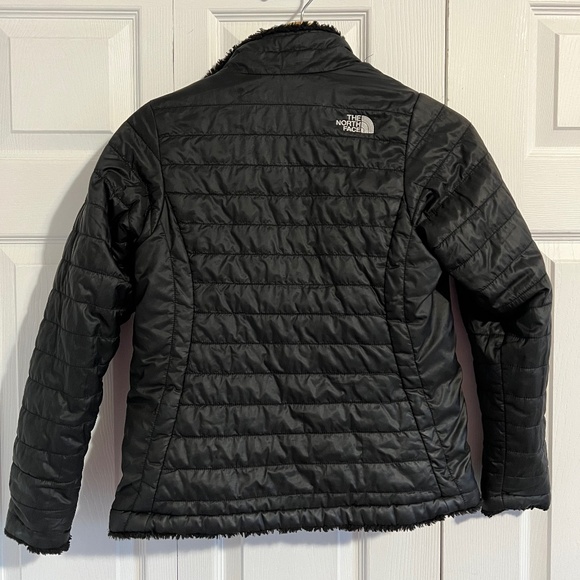 Reversible North Face Black Winter Jacket Coat Puffer - Picture 2 of 5